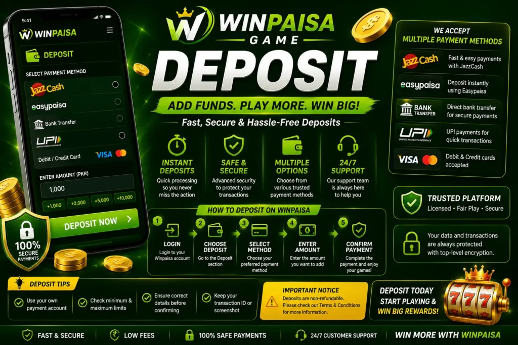 Winpaisa Deposit poster