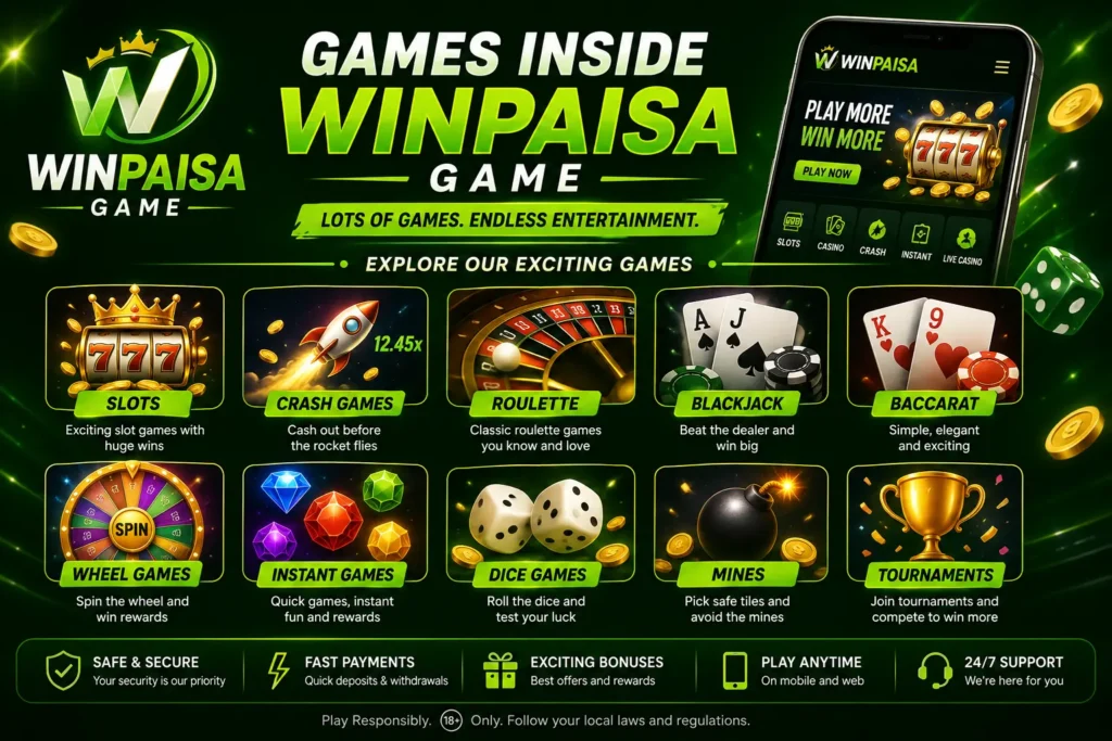 Winpaisa Slots and Casino-Style Games